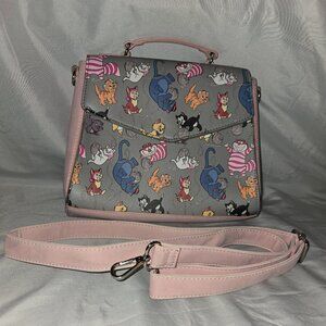 Loungefly Disney Cats Cheshire Figaro Aristocats Crossbody Bag Purse